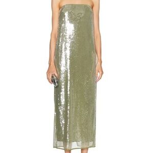 Casey Sequin Strapless Dress
